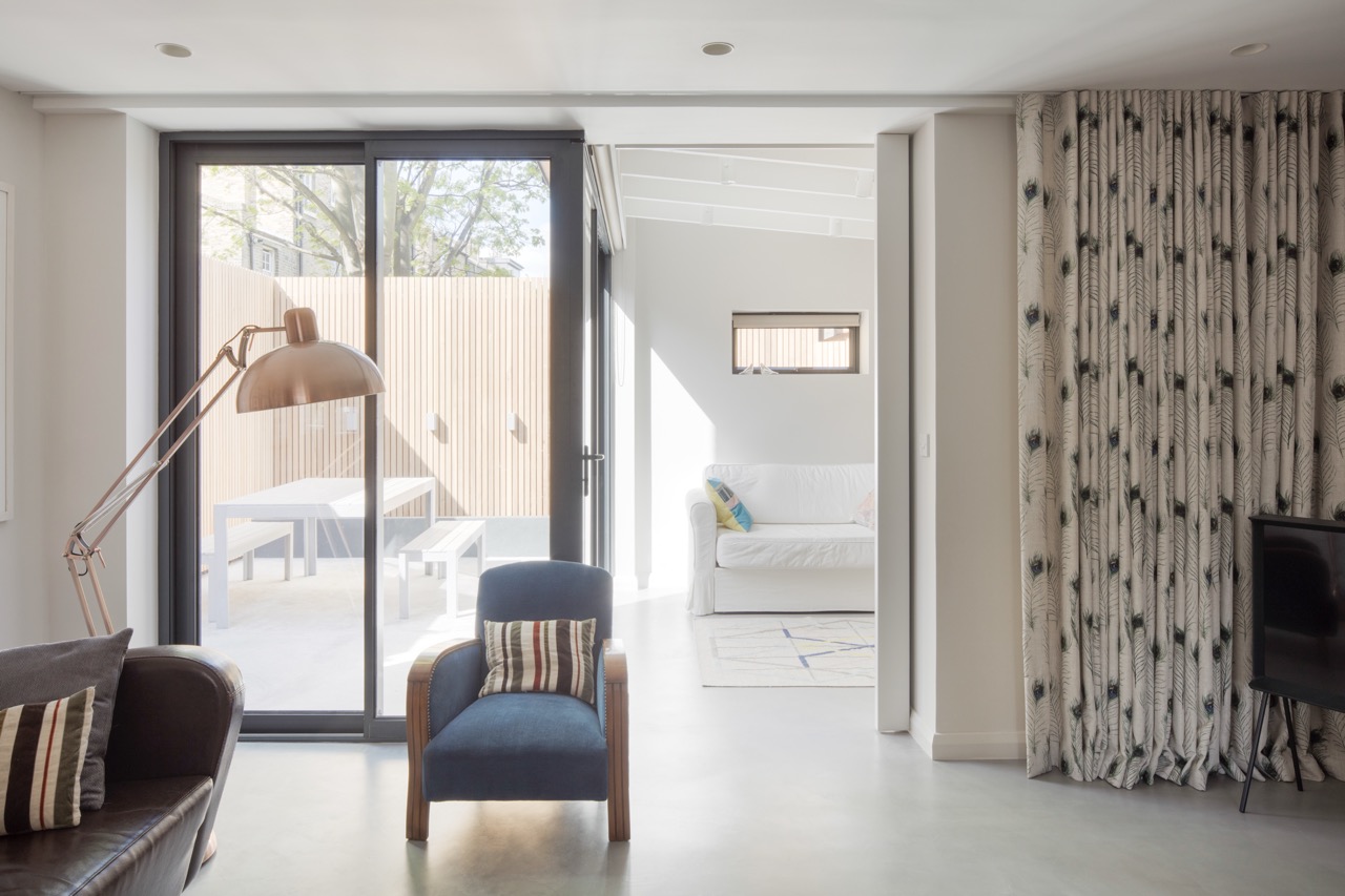 Beautiful kitchen to garden transition showcasing craftsmanship and design
